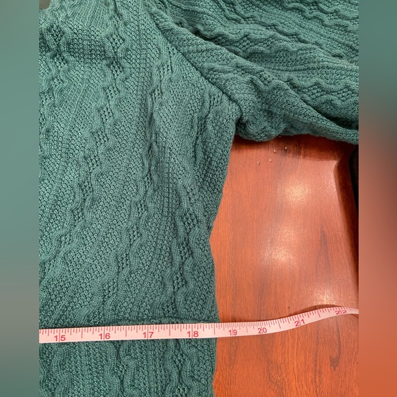 Hailey & Co. Boutique Green Cable Sweater Dress size 2X - Picture 6 of 10